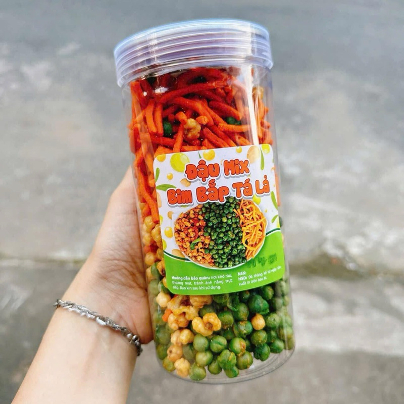 Bim Bim Que Mix Bắp , Đậu Hà Lan - lon pet 320gr