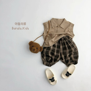 Áo thun ba lỗ cho bé trai bé gái Batala kids, ÁO POLO SÁT NÁCH cho bé từ 10-25kg