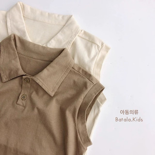 Áo thun ba lỗ cho bé trai bé gái Batala kids, ÁO POLO SÁT NÁCH cho bé từ 10-25kg