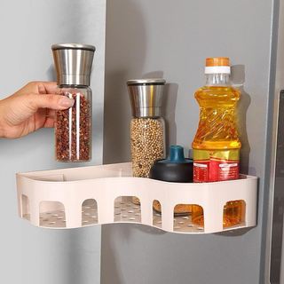 Kệ Tam Giác Nhà Tắm Dán Tường, Kệ Góc Nhà Bếp Tiên Lợi Kèm Miếng Dán