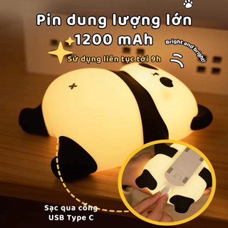 Đèn ngủ Panda Gấu Trúc siêu dễ thương, đèn ngủ để bàn, quà tặng đáng yêu