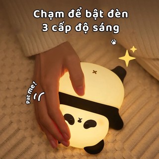 Đèn ngủ Panda Gấu Trúc siêu dễ thương, đèn ngủ để bàn, quà tặng đáng yêu