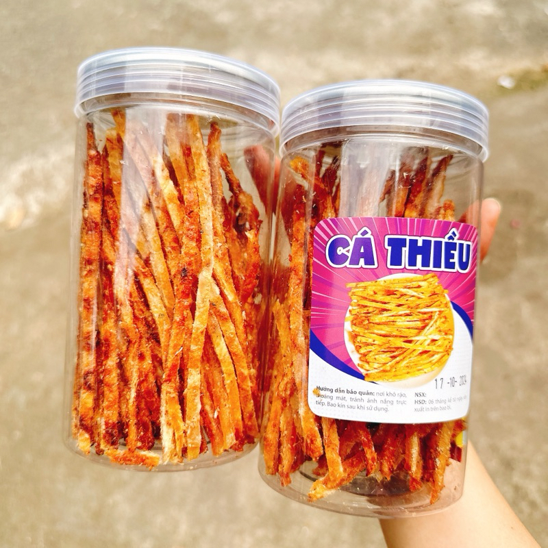 Khô Cá Thiều Que Tẩm Vị loại ngon - 1Hộp pet 300gr