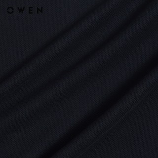 Owen - Áo polo Bodyfit APV253612 màu Đen chất liệu CVC Spandex