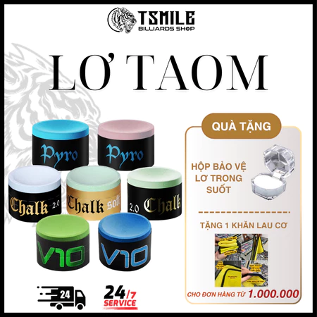 Lơ Taom Nhiều Màu + Tặng Kèm 1 Hộp Đựng Lơ Trong Suốt
