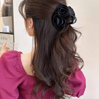 kẹp tóc hoa hồng ruy băng phong cách hàn quốc A3