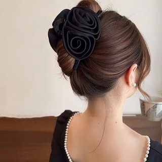 kẹp tóc hoa hồng ruy băng phong cách hàn quốc A3