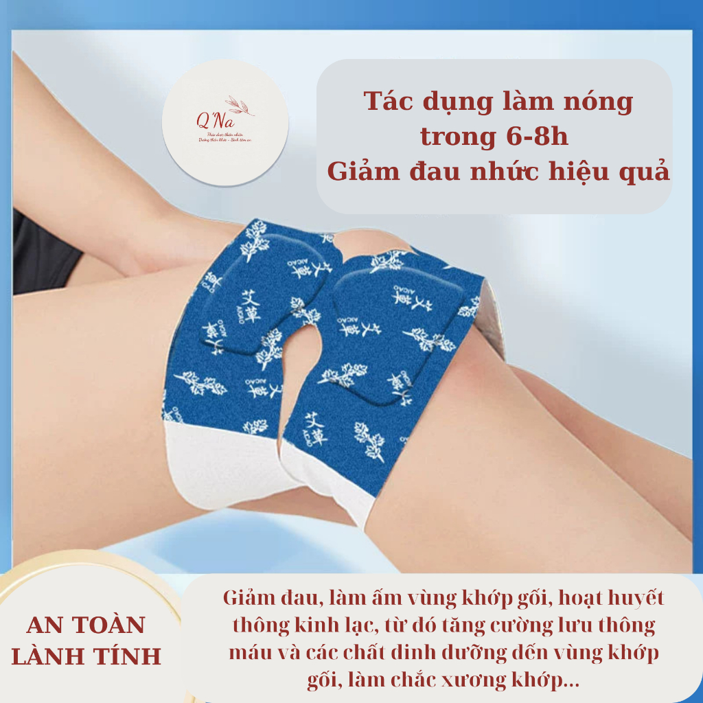 Giảm đau khớp gối do thoái hóa, gai xương, viêm khớp, chấn thương... miếng dán nhiệt thảo dược