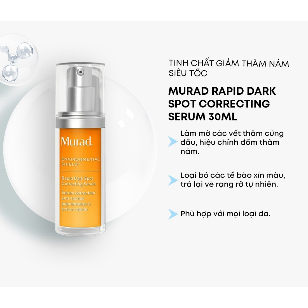 Tinh Chất Giảm Thâm, Làm Sáng, Đốm Nâu Murad Rapid Dark Spot Correcting Serum