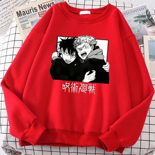 Cửu Âm Chân Kinh Kaisen Anime Truyện Tranh Gojou Satoru In Áo Nỉ Nam Thời Trang Mùa Đông Hoodie Cổ Tròn