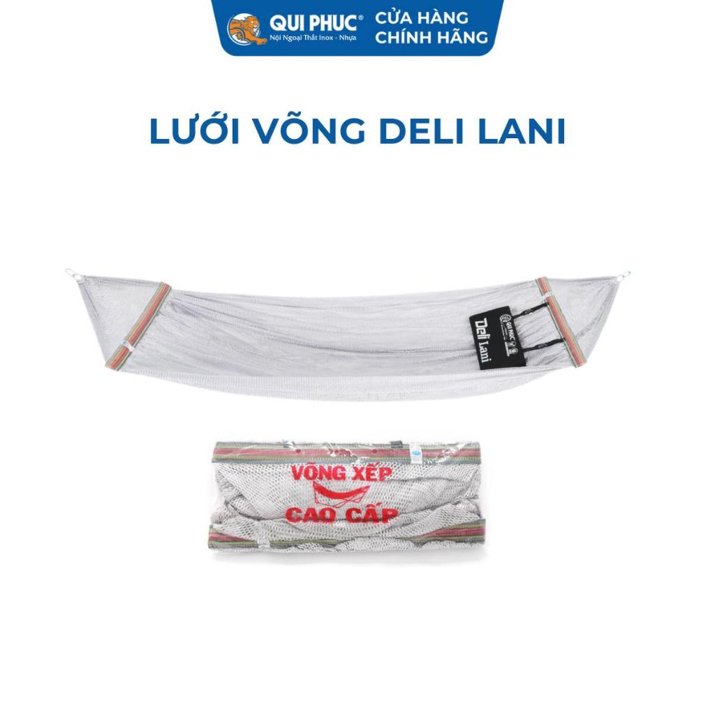 Lưới võng cao cấp Deli Lani QUI PHÚC, kích thước lớn, nhiều màu, thoáng mát, chịu tải 200kg