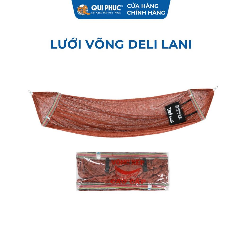 Lưới võng cao cấp Deli Lani QUI PHÚC, kích thước lớn, nhiều màu, thoáng mát, chịu tải 200kg
