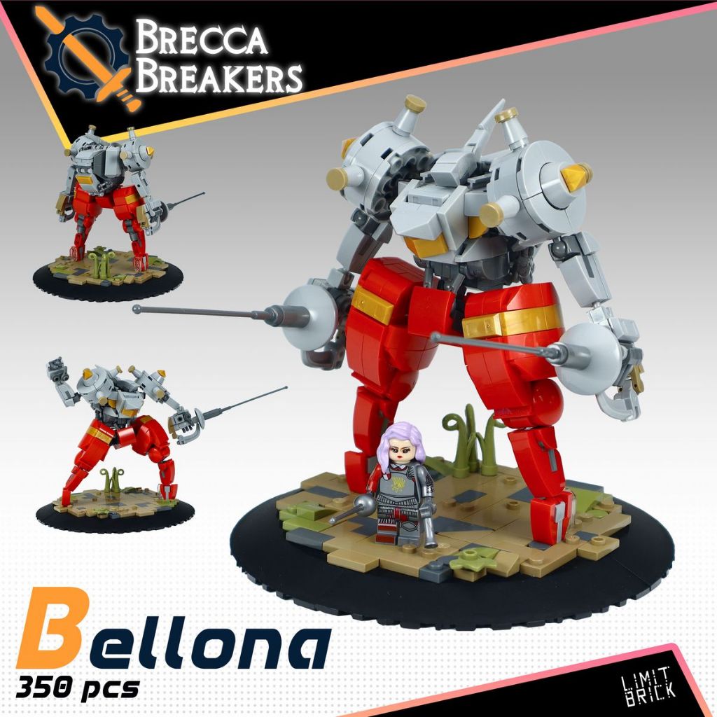 Mô hình lắp ráp Robot MOC Limit Brick Bellona (358 mảnh) - Không Kèm Đế ...