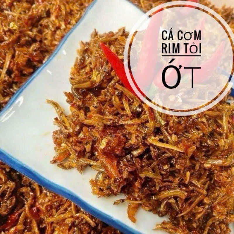 CÁ CƠM RIM TỎI ỚT Đặc Sản Phú Yên - Hộp 250G/300G/500G