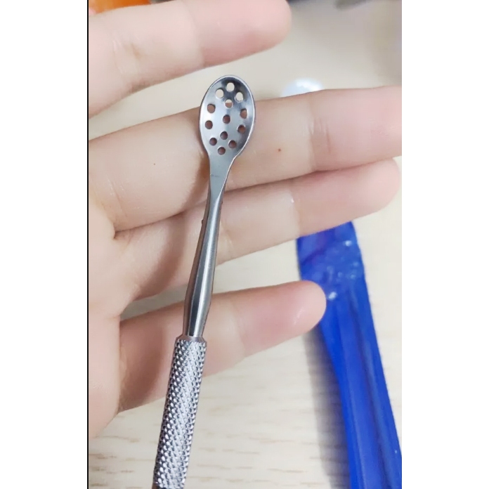 Thìa Nặn Mụn, Thìa Gạt Mụn, Lấy Nhân Mụn Chất Liệu Thép Chống Gỉ, An Toàn, Tiện Lợi Khi Sử Dụng