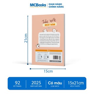 Sách - Take Note Ngữ Văn lớp 10 – Tổng hợp kiến thức, hiểu nhanh, nhớ lâu