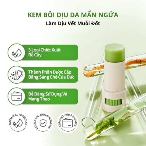 Kem Bôi Tiêu Chuẩn - Sáp Bôi Muỗi Đốt Runben Giảm Sưng Đỏ Kem Bôi Làm Dịu Vết Muỗi Đốt Và Chốngứa Cho Trẻ Sơ Sinh