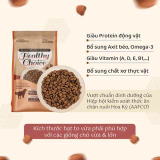 Thức Ăn Hạt Healthy Choice Dành Cho Chó Trưởng Thành Giống Vừa & Lớn 400gr/1kg