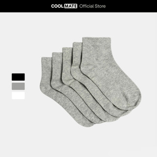 [MUA 2 GIẢM 5%]Combo Pack 5 Đôi Tất Vớ cổ trung Coolmate Basics Coolmate