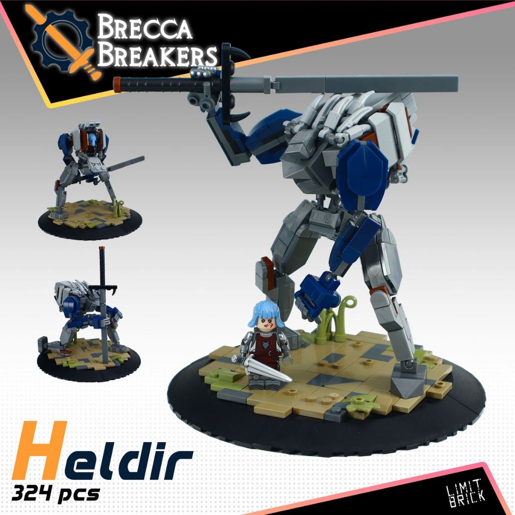 Mô hình lắp ráp Robot MOC Limit Brick Heldir (321 mảnh) - Không Kèm Đế ...