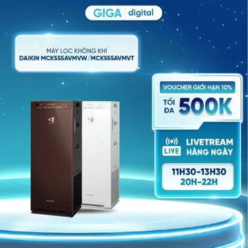Máy lọc không khí tạo ẩm Daikin MCK555AVMVW - Moedel mới nhất - Phin lọc tuổi thọ 10 năm - Bảo hành chính hãng 12 tháng