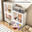 Tủ Quần Áo Gấp Gọn Cho Bé ENODA HOME, Tủ Treo Đồ Đa Năng Gấp Gọn Cửa Trong Suốt, Có Bánh Xe Dễ Di Chuyển TUN060