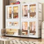 Tủ Quần Áo Gấp Gọn Cho Bé ENODA HOME, Tủ Treo Đồ Đa Năng Gấp Gọn Cửa Trong Suốt, Có Bánh Xe Dễ Di Chuyển TUN060