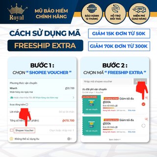 Mũ Bảo Hiểm 3/4 Royal M139 Kính Âm Chính Hãng | Nam Nữ Đi Xe Máy Phượt | BH 12 Tháng Tại NSX