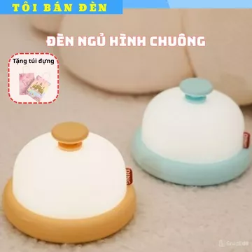 Đèn ngủ hình chuông TBD052, đèn ngủ decor , đèn ngủ trang trí cảm ứng, đèn ngủ để bàn, đèn ngủ mini