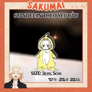 Standee, Mô Hình Mini Tokyo Revengers Cao 5cm In UV Cắt Viền Tokyo Manji Sano Takemichi Draken Hinata Cute - SakuMai