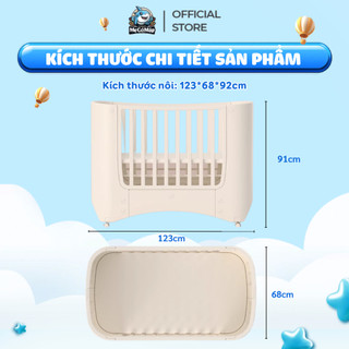 Nôi Cũi Nhựa Cho Bé Pakey Đa Năng 3 Chế Độ Tiện Lợi Chất Liệu Nhựa Nguyên Sinh Cao Cấp, Có Bánh Xe Di Chuyển Dễ Dàng