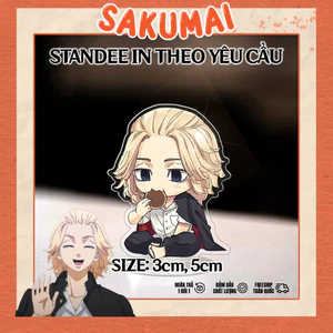Standee, Mô Hình Tokyo Revengers Cao 5cm In UV Cắt Viền Takemichi Mikey Ran Rindou Izana Dễ Thương Ngầu Decor - SakuMai