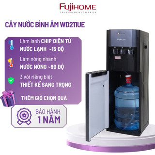 Cây nước nóng lạnh âm bình Fujihome WD211UE – 3 vòi, làm lạnh chip điện tử, thiết kế Muji Nhật Bản