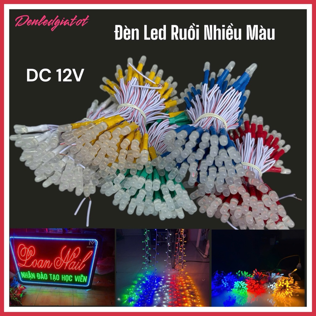 [ Giá Sỉ ] Đèn led ruồi F5 làm biển quảng cáo nhiều màu siêu sáng với ...