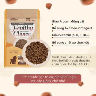 Thức Ăn Hạt Healthy Choice Dành Cho Chó Trưởng Thành Giống Nhỏ 400gr / 1.5kg