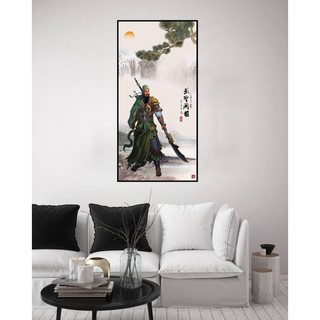 [Tranh Quan Công Võ Thánh] Tranh Tráng Gương Bo Viền Cao Cấp - Tranh Treo Tường Trang Trí Phòng Khách 01