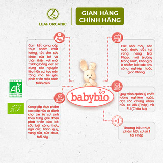 Sữa chua dừa hữu cơ cho bé vị táo, lê Babybio 85g (≥ 6 tháng)