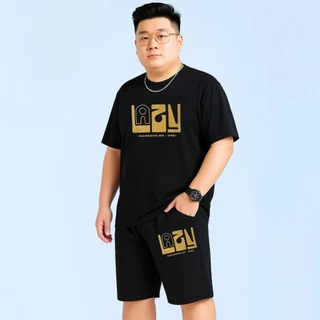 Bộ đồ Nam Bigsize tay ngắn 33Kg-123Kg, set đồ bộ bé trai thun co giãn kiểu Hàn Quốc đi chơi thể thao tập gym thoải mái