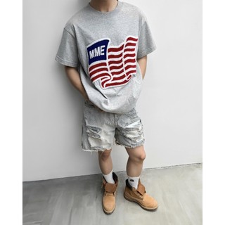 Áo thun MMESTLINE "US EMBROIDERY" form Boxy chất liệu Premium Cotton Thêu Chữ Xù Bông Cao Cấp