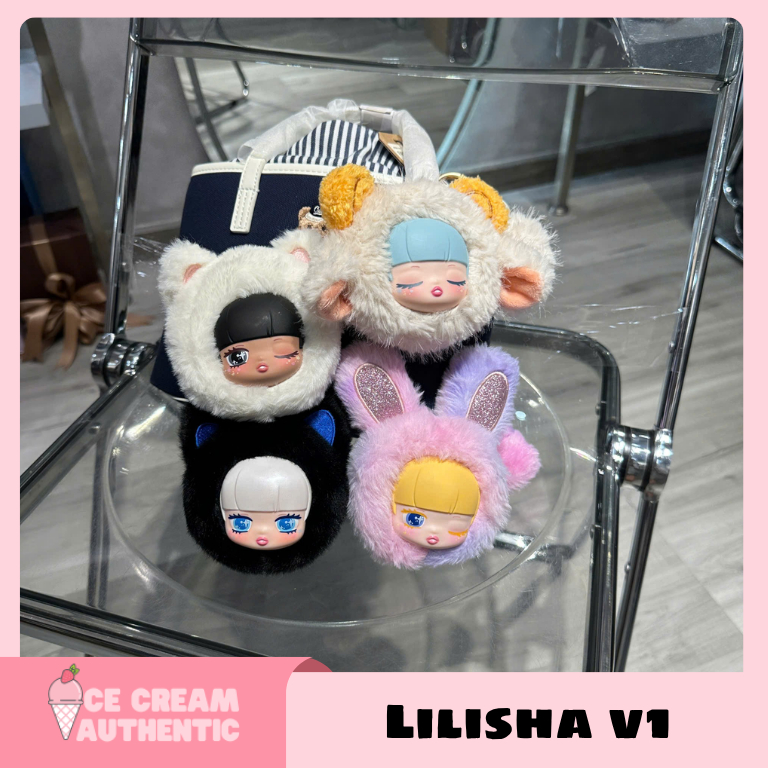 [hỏa tốc HCM] Blindbox móc khóa gấu bông Lilisha V1 chính hãng - ice.cream.authentic