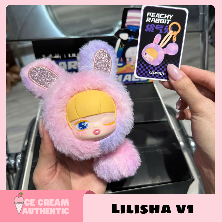 [hỏa tốc HCM] Blindbox móc khóa gấu bông Lilisha V1 chính hãng - ice.cream.authentic