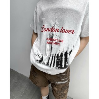 Áo thun MMESTLINE "LONDON LOVER" form Boxy in trame lụa vải Premium Cotton