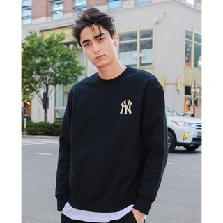 MLB - Áo sweatshirt unisex cổ tròn tay dài Basic Bling Mega Logo_3AMTB1034-50BKS