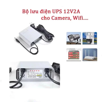 Bộ lưu điện 12V lưu điện wifi và camera ngoài trời , ups wifi 12v trữ điện từ 8-12H