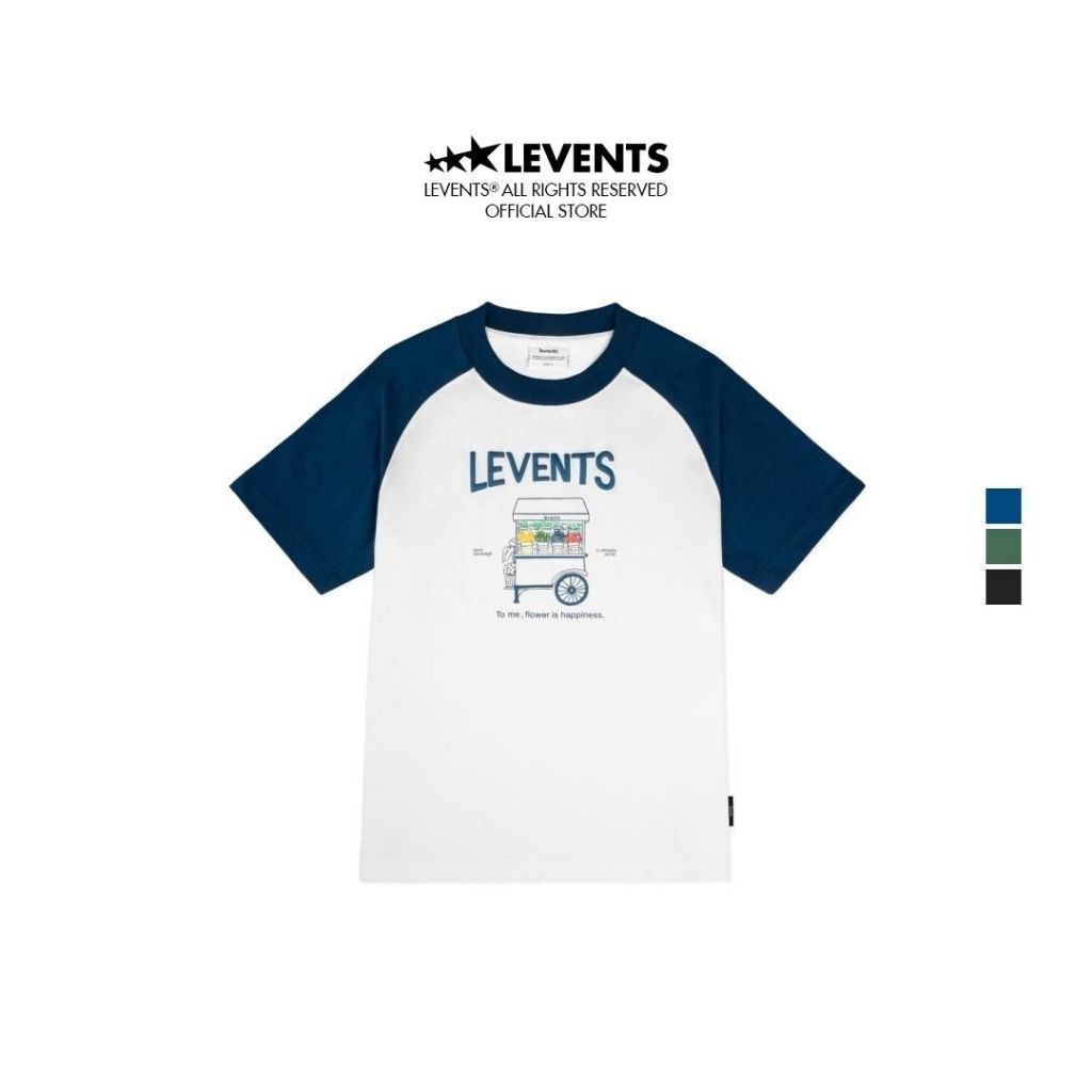 Áo Thun Regular Levents Flower Cart Raglan Tee 100% Cotton Unisex T ...