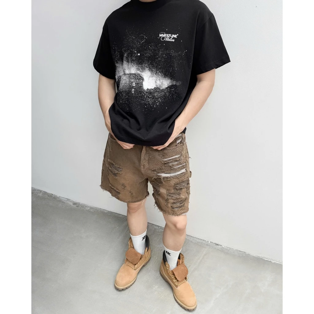 Áo thun MMESTLINE "SHADOW HOUSE" form Boxy chất liệu Premium Cotton In Lụa Trame image 4
