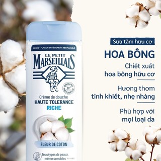 Sữa tắm 98% hữu cơ Le Petit Marseillais (400ml)