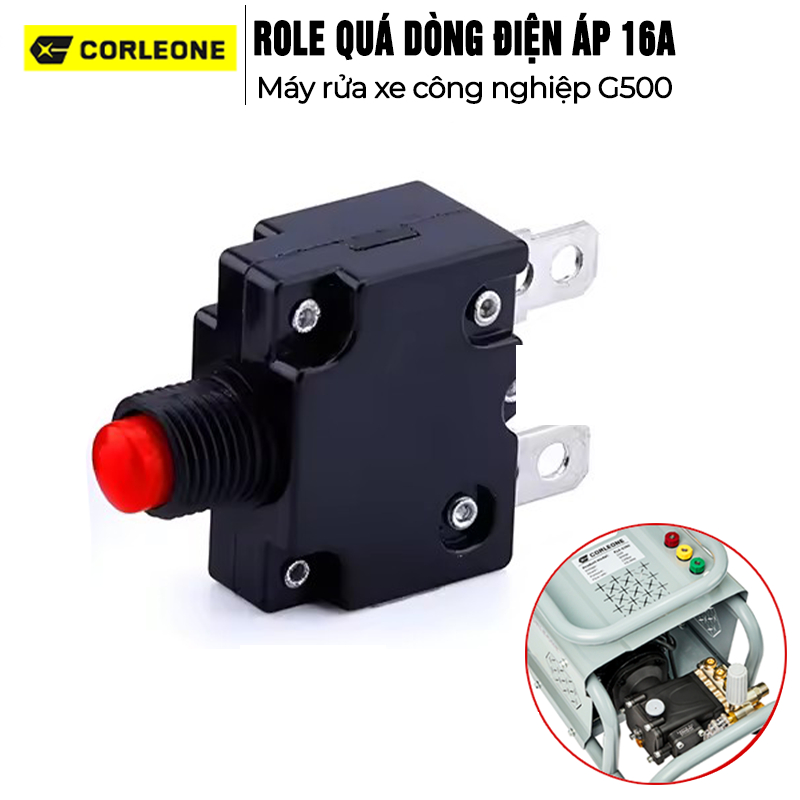Role quá dòng 16A, role ampe, công tắc nhiệt BH005 bảo vệ motor máy rửa ...