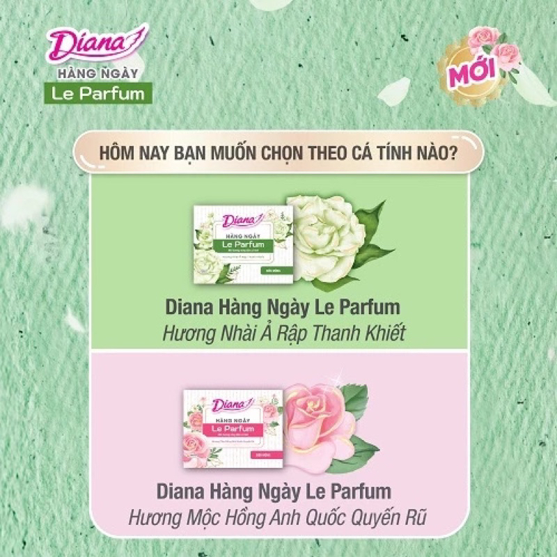 [MỚI RA MẮT] Băng vệ sinh Diana hằng ngày Le Parfum hương nhài Ả Rập thanh khiết 40 miếng