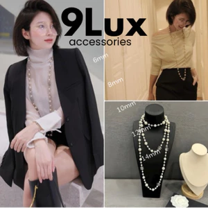 Chuỗi vòng cổ ngọc trai nhân tạo dáng dài thương hiệu sang chảnh , vòng siêu dài 170cm